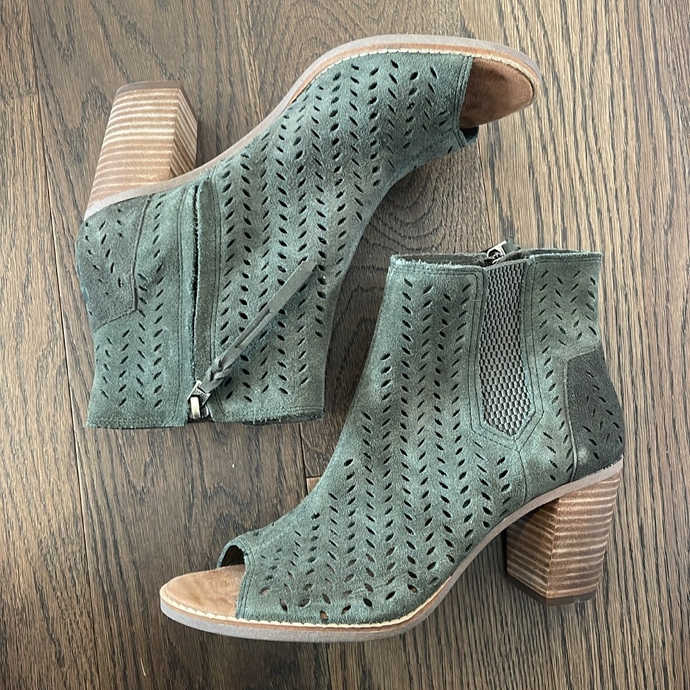 Toms MAJORCA BOOTIE Size 9 Green